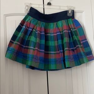 Skirt plaid multi color with lining